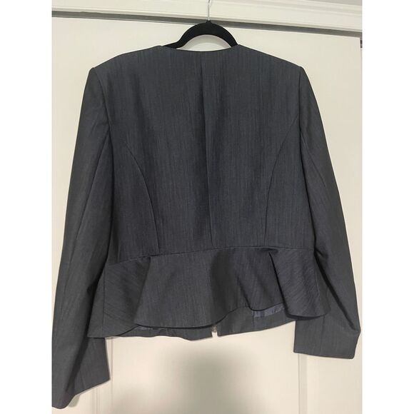 Calvin Klein Sleek Zip-Front Jacket Versatile Outerwear Women's Size 16 - Picture 4 of 4